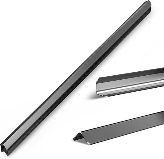0.5x0.5x48 Inches 304 Stainless Steel Wall Corner Guards (10-Pack) Heavy Duty Rounded Corner Protector, Smooth Folded Edge Design for Wall Protection （No adhesivey）