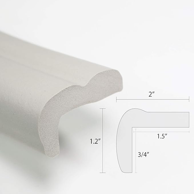 Kidkusion Jumbo Edge Cushion | Taupe | 6ft | Made in The USA