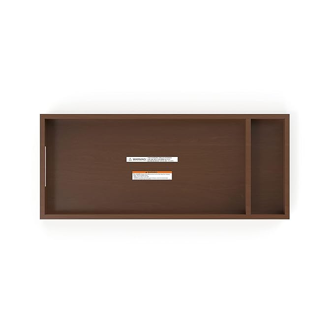 Child Craft Universal Changing Table Topper, Convert Dresser into a Changing Table Surface, Securely Attaches, Non-Toxic, Baby Safe Finish (Toasted Chestnut)