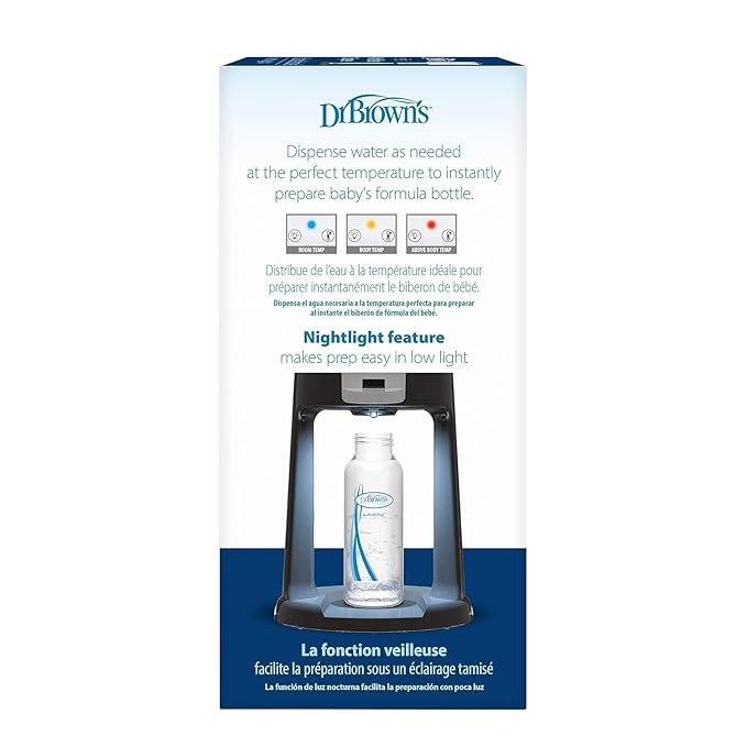Dr. Brown's Insta-Prep Warm Water Dispenser with Baby Formula Mixing Pitcher, 36oz Black