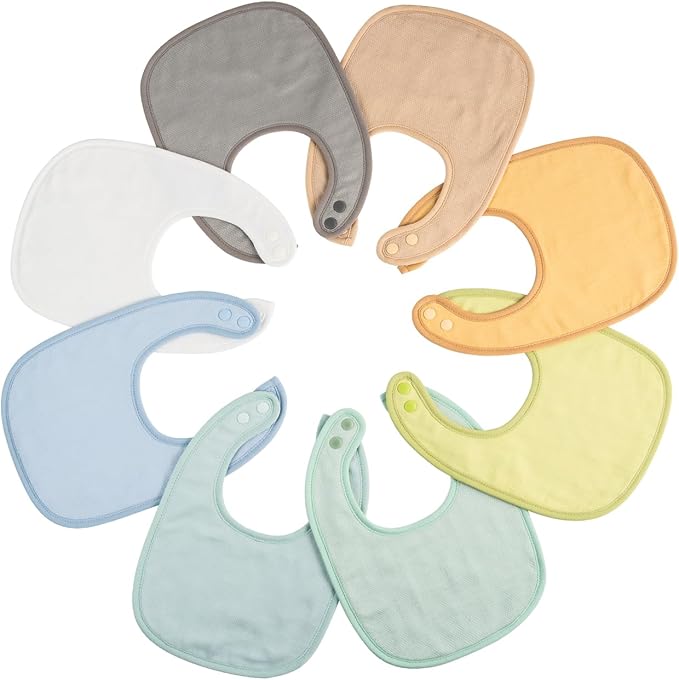 Tiny Twinkle Baby Feeding Bibs - Waterproof and Absorbent Infant Drool and Feeding Baby Bibs