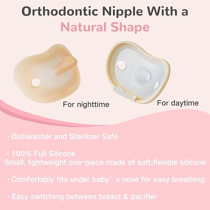 COMI Natural Glass Baby Bottles for Breastfeeding Babies,Newborn Anti-Colic Baby Bottle Set with Slow Flow Nipple,0-3 Months,BPA-Free,6 oz,2 Pack