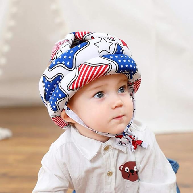Baby Toddler Infant Head Helmet Kids Children Safety Helmet Head Cushion Protection Hat for Baby Walking Running Crawling(Big Star)