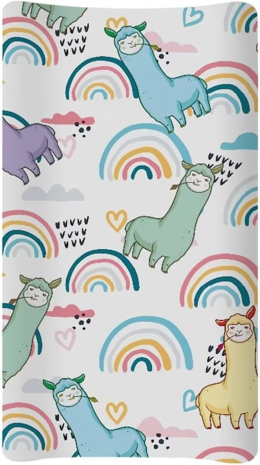 Alpaca Baby Changing Pad Cover Stain Resistant Waterproof Changing Table Cover Stretchy Breathable Diaper Changing Mat Cover Infant/Toddler