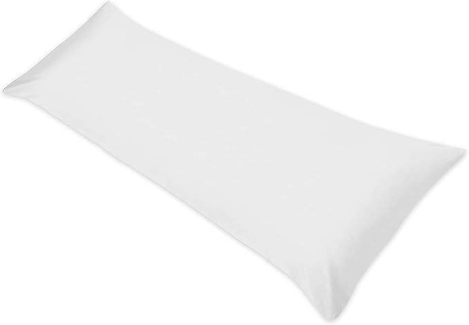 Sweet Jojo Designs White Full Length Double Zippered Body Pillow Case