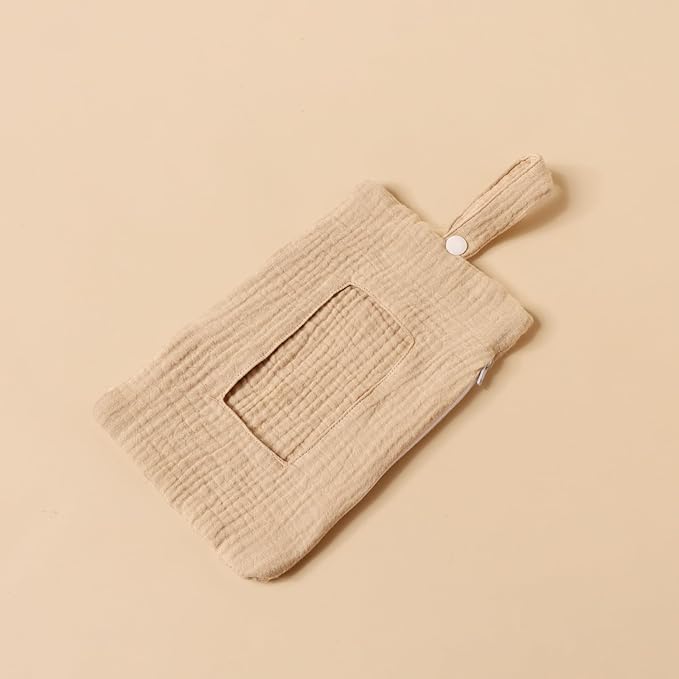 Baby Wipe Holder Portable Wipe Dispenser Strollers Storage Bag Container Double Layer Travel Carry Case for Diapers