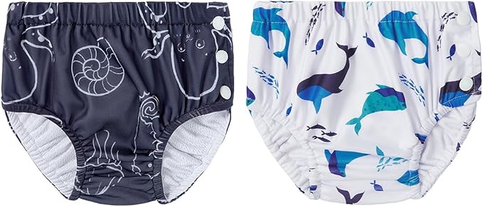 Century Star Baby Reusable Swim Diapers, Pool Swimming Diapers for Toddler Boys Girls, Washable Swimming Pants, Size 2-3, 1 Count