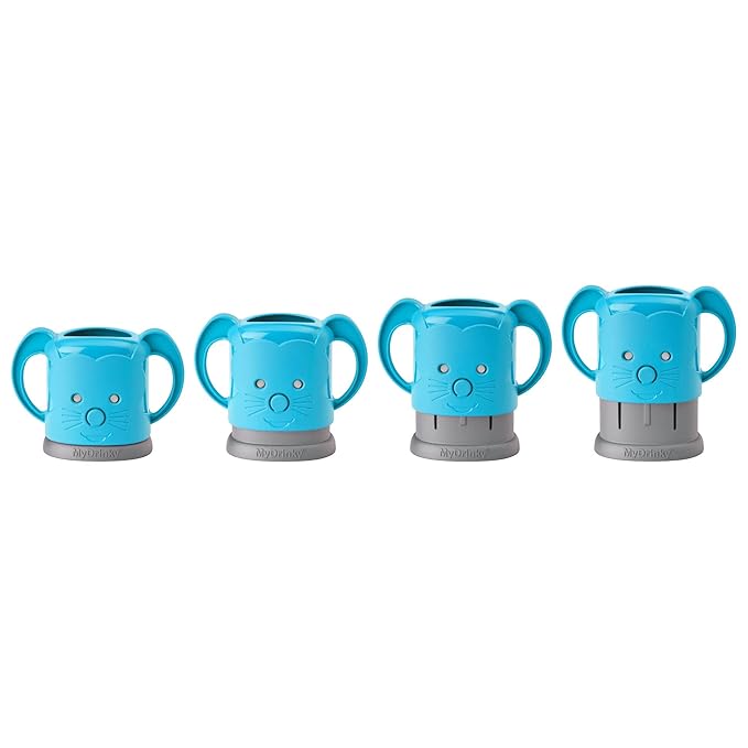 InchBug MyDrinky Pouch Holder No Squeeze, Reusable Drink Holder for Kids, Toddler and Babies | BPA-Free & Squeeze-Proof for Juice Boxes, Food Pouches | Dishwasher Safe, Aqua