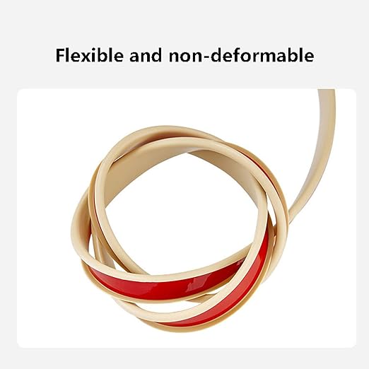 15m U-Shape Furniture Edge Banding Self Adhesive TPE Flexible Edge Protector Tape Edge Guards Edging Trim for Table Cabinet Furniture Restoration（Beige-16mm）
