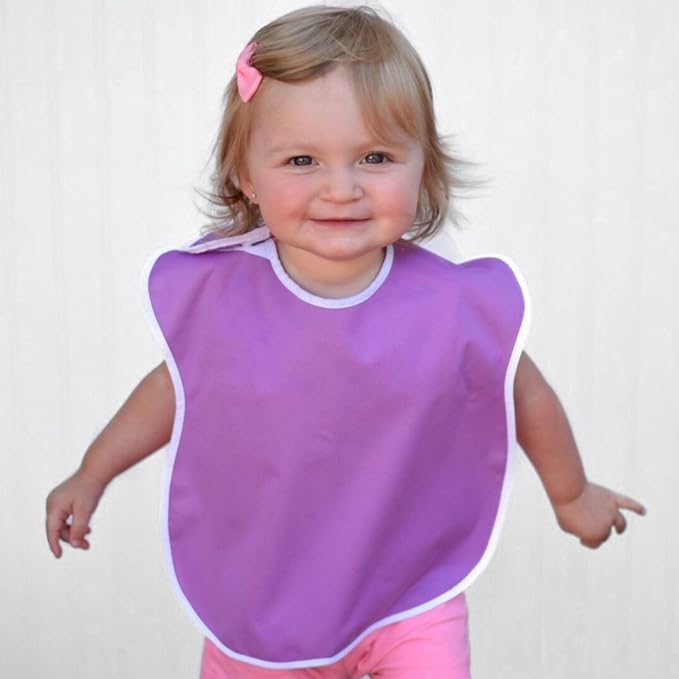 Large Waterproof Baby Bibs for 1-4 years old – Lightweight, Soft & Durable Bibs for Girls and Boys