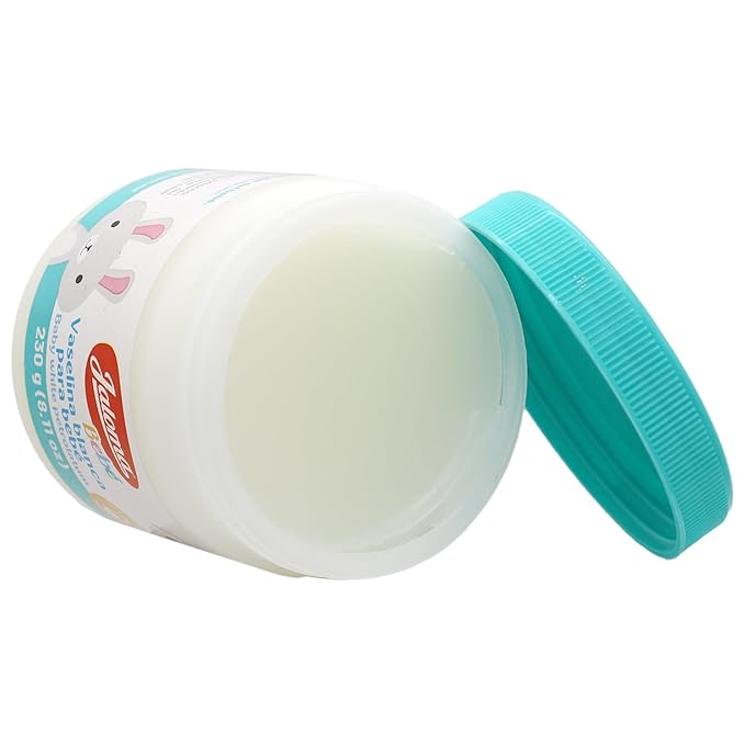 Jaloma Baby White Petrolatum, Prevents Diaper Rash, Softens Baby Skin, 8.11 Oz Jar