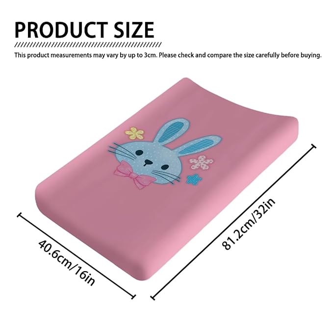 Easter Holiday Party Decor Baby Changing Pad Cover Cute Diaper Changing Pad Cover 32''*16'' Changing Pad Covers Soft Breathable Decor