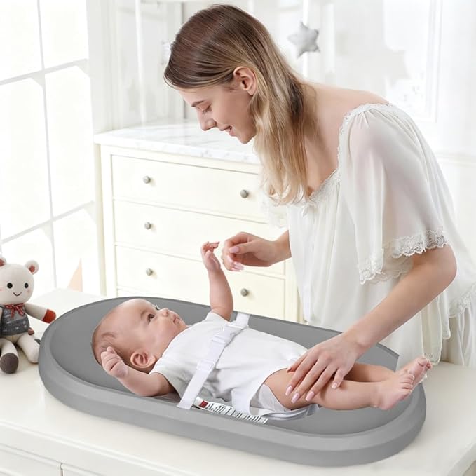 Baby Changing Pad - Lightweight Wipeable Foam Changing Pad, Comfortable and Waterproof, Fits All Changing Table, 30"x 15.6", Darkgray