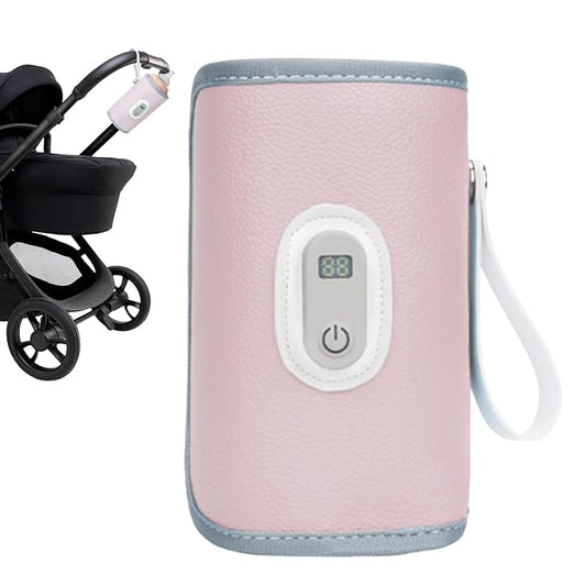 Rechargeable Bottle Warmer - Portable Milk Warmer, Fast Heating Bottle Warming for Breastmilk & Water | Precise Temperature Control, Digital Display for Travel, Mom & Dad, Home Nursery