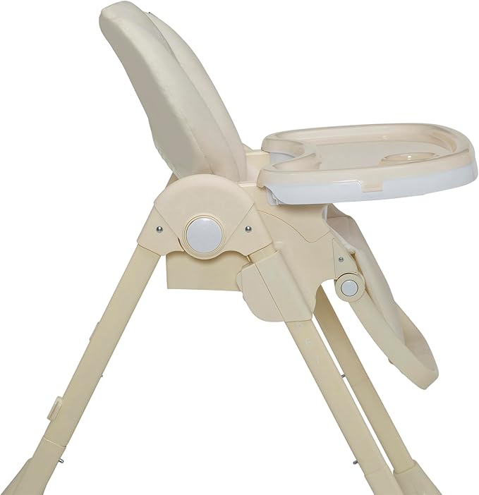 Little Folks by Delta Children 2-in-1 SlimFold High Chair for Babies and Toddlers, Cream
