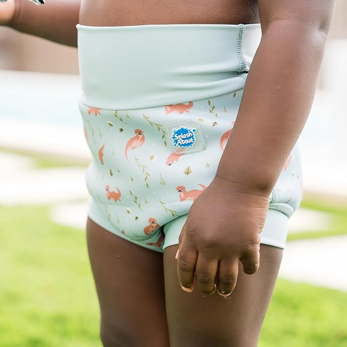 Splash About Happy Nappy Reusable Swim Diaper, Playful Otters, 12-24 Months