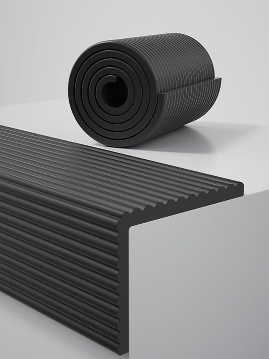 11.8''W Extra-Wide Edge Protector, 6.56FT 0.47''Th Baby Proofing Corner Guards, Safety Furniture Bumper, Pre-Taped, Thick Soft Rubber Foam Padding for Fireplace Table Stair Cabinet (Black)