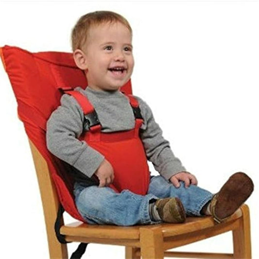 Monvecle Baby Portable Travel Chair Booster Safety Seat Cover Infant Harness Washable Sack Red