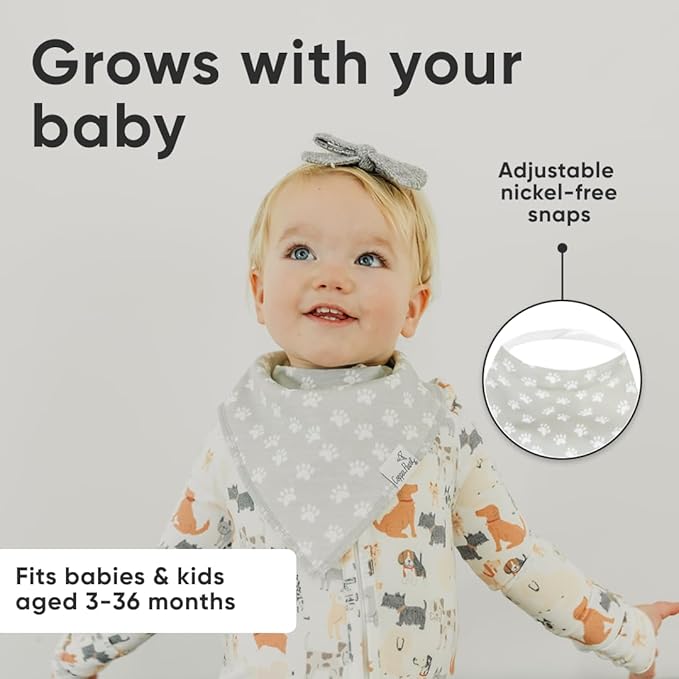 Copper Pearl Baby Bandana Bibs, 4 Pack