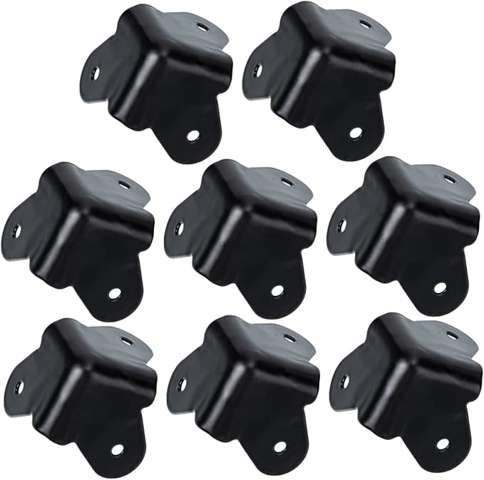 Metal Speaker Corner Protectors 1.77X1.57X1.57In Practical Speaker Cabinet Corner Guards with Screws Anti-Collision Edge Protection for Furniture and DIY Stage Boxes