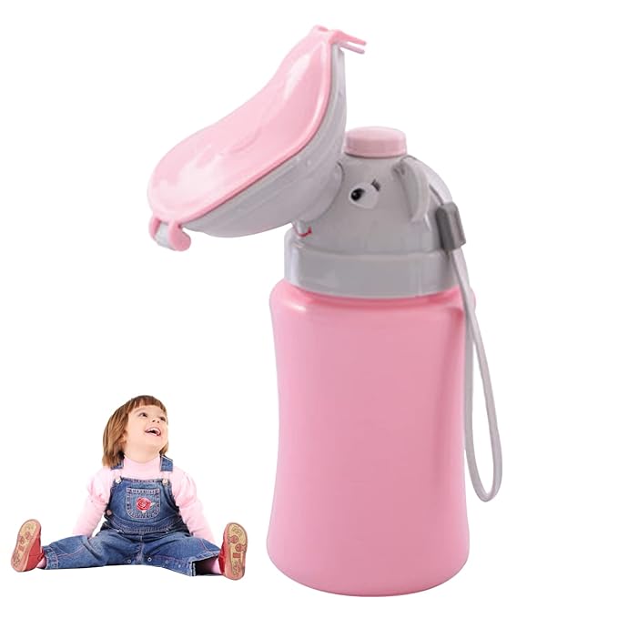 Travel Potty Portable Travel Toilet for Toddler Travel Baby Nitty Pee Bottle Portable Kids Potty for Girls Car Camping Travel Pink Travel Potty Bags111