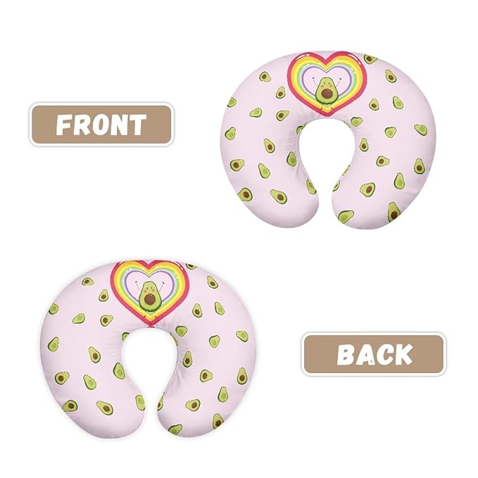 Avocado Nursing Pillow Covers for U-Shaped Breastfeeding Pillow Cowhide Nursing Pillow Case Slipcover Hidden Zipper Design Soft and Skin-Friendly