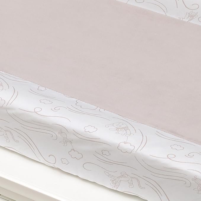 NoJo Disney Winnie The Pooh - Blustery Day Grey and White Super Soft Changing Pad Cover