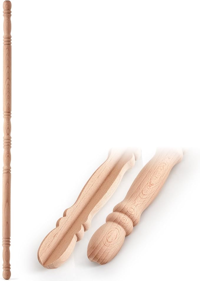 DoubleFill 1 Pack Beechwood Corner Guards for Wall Unfinished DIY Corner Protector 39-1/2'' x 1'' Solid Wood Edges Protect Trim for Paintable Stainable, Customize to Match Wall, Easy Installation
