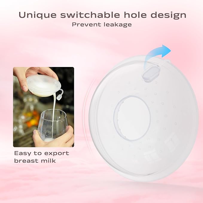 Milk Collectors for Breastfeeding Breast Milk Collector Milk Catcher for Breastfeeding BPA-Free Post Partum Essentials Breast Feeding Essentials (1oz/30ml, 2 Counts)