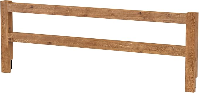Safety Guard Rail for Baby, Kids, and Children - Solid Wood Safety Bed Rail for Toddlers - Easy Installation - Premium Protection for Bunk, Twin, Full, Queen and King Size Beds - (Natural Rustic)