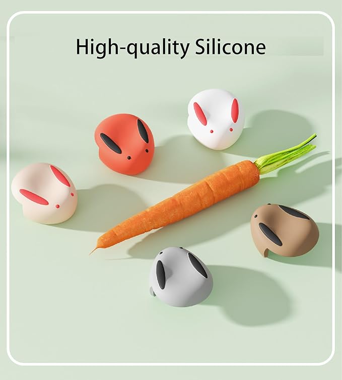 8Pcs New Rebbit Corner Protector Baby - Desk Soft Corner Protectors Guards for Kids Safety - Cute Baby Table Corner Protector Cartoon for Various Furniture Styles (Orange-red)