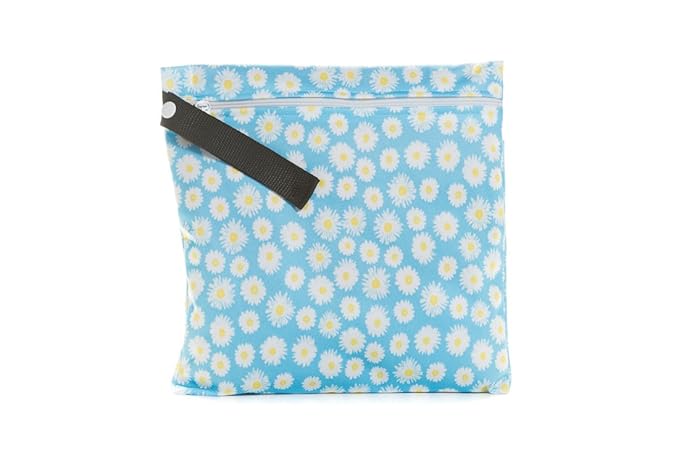 Buttons Cloth Diapers Waterproof Washable Reusable Zippered Laundry Wet Bag (Small, Boom)