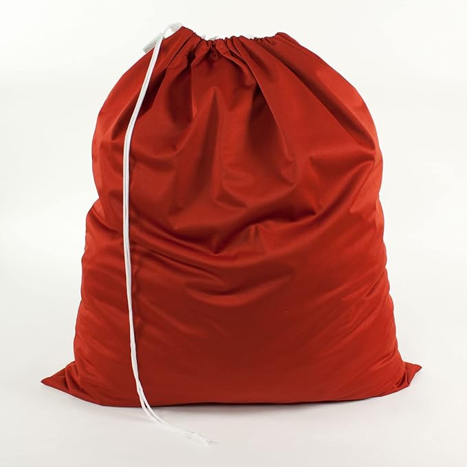 OsoCozy Cloth Diaper Pail Liner - Reusable, Washable, Waterproof Wet Bag with Drawstring. Excellent for Diaper Pails, Garbage Cans, Laundry, Recycling and Storage - Deep Red