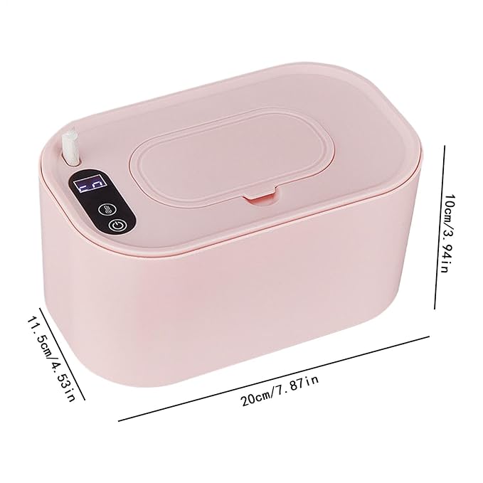 Wet Wipes Dispenser - Baby Wipe Warmer, Baby Portable Large Capacity Wipes Dispenser, Smart Temperature Control Large Capacity Wipe Warmer, Adjustable Wipe Heater Diaper Wipe Warmer for Wet Wipes