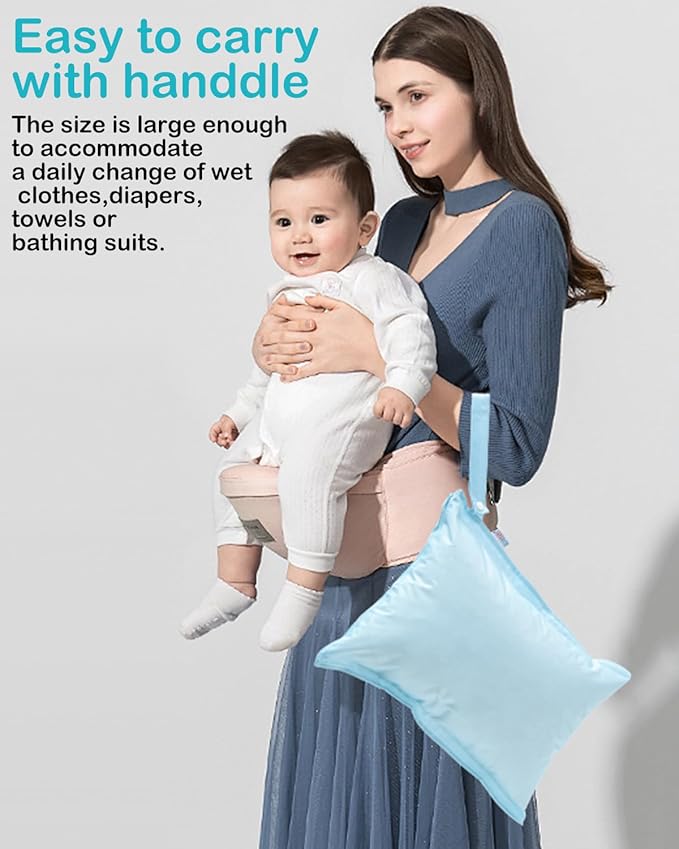 ALVA Waterproof Leakproof Wet Dry Bag 2-Pack | Reusable for Swim, Baby Clothes, Diapers & Travel 2LK01
