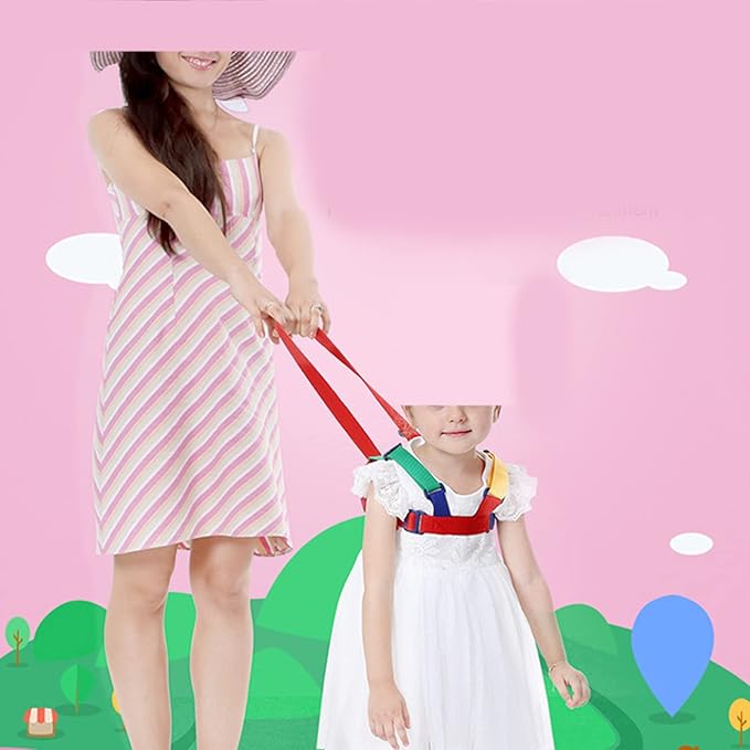 Children Safety Walking Rope, Kids Safety Walking Rope Anti Fall Anti Lost Walk Learning Belt Breathable Toddler Strap