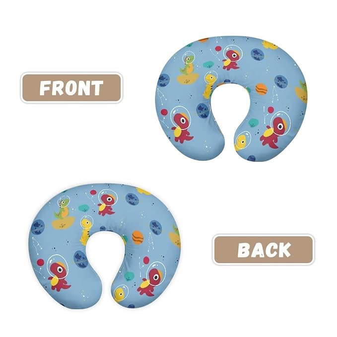 Cute Dinosaur Nursing Pillow Cover, Fits The Original Support for Breastfeeding, Bottle Feeding, and Bonding Comfortable Slipcover for Baby Girl and Boy