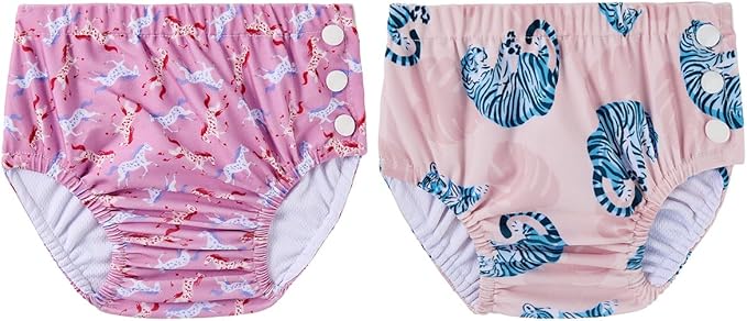 Century Star Baby Reusable Swim Diapers, Pool Swimming Diapers for Toddler Boys Girls, Washable Swimming Pants, Size 2-3, 1 Count