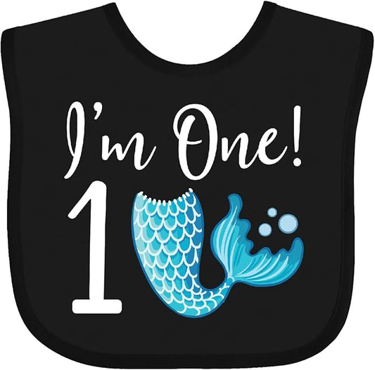 inktastic 1st Birthday Mermaid Party Baby Bib