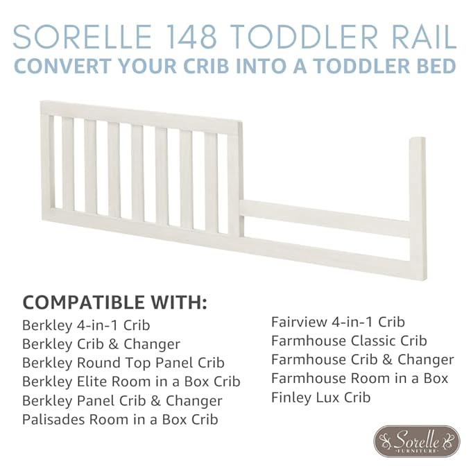Sorelle Furniture Toddler Rails and Full-Size Bed Adult Rails, Sorelle Wood Bed Rail & Crib Conversion Kit, Converts Sorelle Furniture Crib to Toddler Bed and Full-Size Bed, # 148 - Espresso