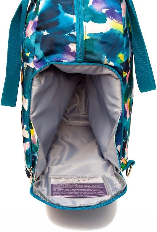 Sarah Wells Kelly Breast Pump Backpack & Tote - Insulated Pocket, Laptop Sleeve & Easy-Clean Design, Fits All Pumps, Diaper Bag for Moms (Aquarelle)
