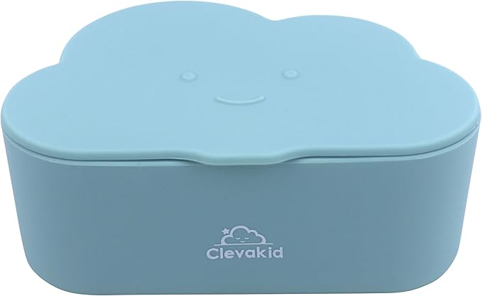 Silicone Snack & Fruits Container – Leakproof Durable and BPA-Free | for Daycare, Preschool, School, and Family Outings – Cloud design 150ML OZ (Blue Teal)