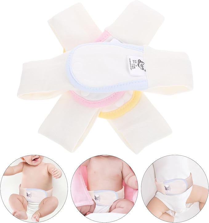 DOITOOL Adjustable Toddler Diaper Fixing Belts 3-Pack Soft Elastic Diaper Retaining Straps for Newborns and Toddlers Secure Fit Prevent Slipping Comfortable Waistband 15.74X2.36In