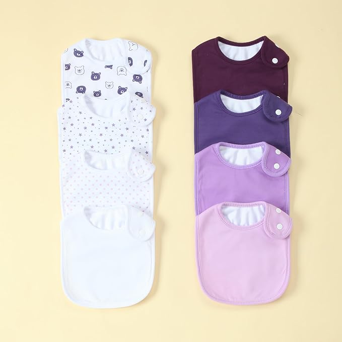 Waterproof Baby Bibs for Boys & Girls Soft and Absorbent Bandana Drool Bibs Set for Infant Newborn 0-12 Months
