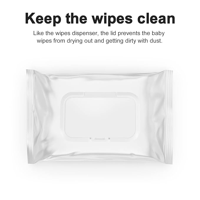 10Pcs Reusable Baby Wipes Lid Baby Wet Wipes Cover Tissues Box Wet Paper Lid