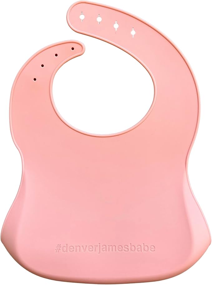 Denver James Silicone Feeding Bibs | Dishwasher Safe. Waterproof. Adjustable.