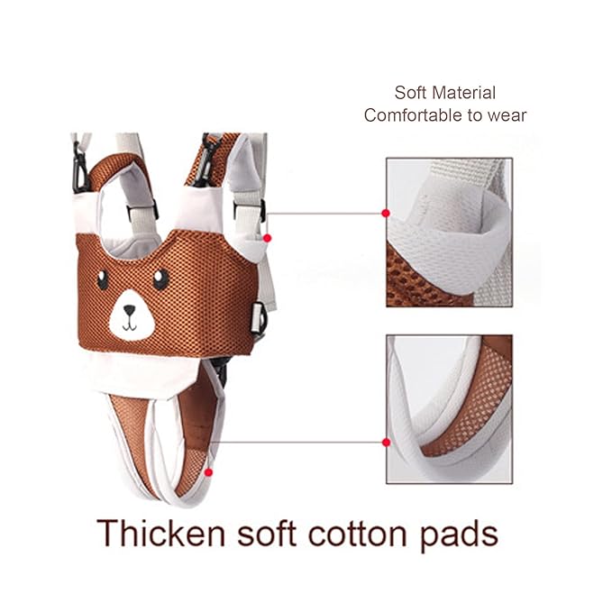 Baby Walking Harnesses, Handheld Baby Walk Helper, Adjustable Size Infant Walker Harness Assistant Belt Walk Learning Helper Walk Support Assist Trainer Tool for 8 to 24 Month Infant