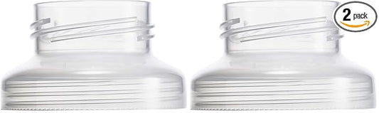 Boon Nursh Wide Neck Breast Pump Adaptor - Works with Spectra and Avent Breast Pumps - Compatible Nursh Bottles - Breastfeeding and Bottle-Feeding Essentials - 2 Count (Pack of 2)