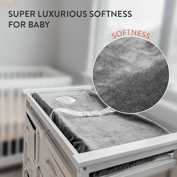 Prince Lionheart IllumiPAD Changing Pad Cover, Grey