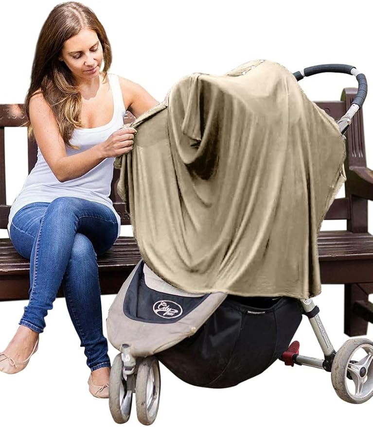 Byrd & Blume Maternity Nursing Cover Breathable Lightweight Breastfeeding Cover Wrap Shawl Scarf Poncho Full 360
